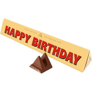 Toblerone Happy Birthday Chocolate Bar 100g