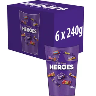 Cadbury Heroes Chocolate Carton 240g (Box of 6)