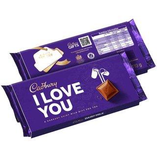 Cadbury Dairy Milk I Love You Chocolate Bar With Sleeve 110g