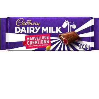 Dairy Milk Jelly Popping Candy Chocolate Bar 160g