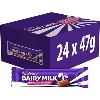 Dairy Milk Jelly Popping Candy 47g Bar (Box of 24)