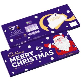Cadbury Secret Santa Dairy Milk Merry Christmas Bar 850g