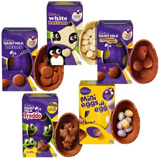 Cadbury Medium Chocolate Easter Eggs (Bundle of 5)