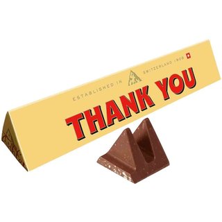 Toblerone Thank You Milk Chocolate Bar 340g