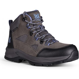 Kesmere Womens Trekker Mid Waterproof Walking Boots (Charcoal / Denim)