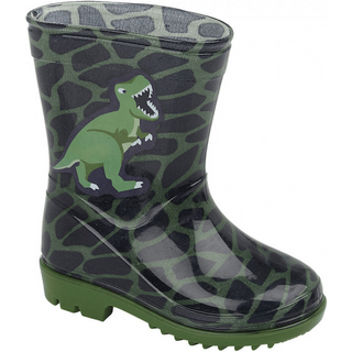 Wild Tribe Kids T-Rex Dinosaur Wellington Boots