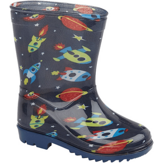 Wild Tribe Kids Apollo Wellingtons Navy