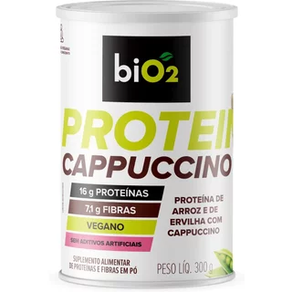 biO2 Protein Suplemento de Proteínas e Fibras em pó Sabor Cappuccino 300 g