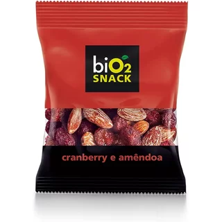 Mix de Cranberry Desidratado e Amêndoa biO2 Snack 50 g