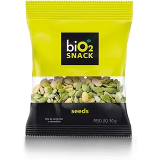 Mix de Sementes e Amendoim biO2 Snack Seeds 50 g