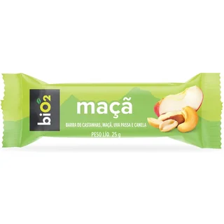 Barra de Castanhas e Frutas biO2 Nuts Maça 25 g
