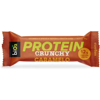 Barra de Proteína biO2 Protein Crunchy Bar Caramelo 50 g