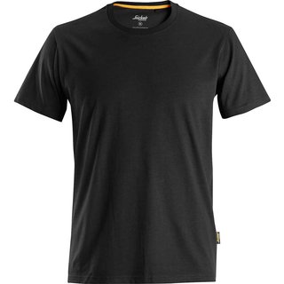 Snickers 2526 Mens Allround Work Organic Cotton T Shirt Black XS