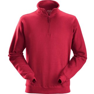 Snickers 2818 Mens 1/2-Zip Sweatshirt Red 3XL