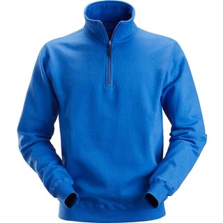 Snickers 2818 Mens 1/2-Zip Sweatshirt Blue 2XL