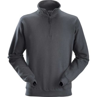Snickers 2818 Mens 1/2-Zip Sweatshirt Grey XL