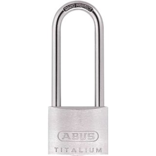 ABUS Mechanical 64TI/30mm TITALIUMâ„¢ Padlock 60mm Long Shackle Keyed Alike KA6312 10056193-01
