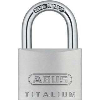 ABUS Mechanical 64TI/40mm TITALIUMâ„¢ Padlock 40mm Long Shackle Keyed Alike KA6411 10054579-01