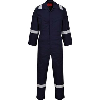 Araflame Silver Flame Resistant Coveralls Navy Blue 50" 31"