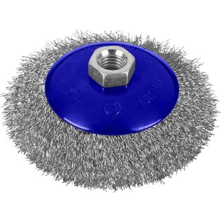Bluespot Bevelled Crimped Steel Wire Cup Brush 115mm M14 Thread
