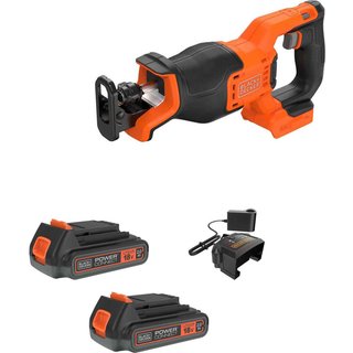Black and Decker BLCR78 18v Cordless Brushless Reciprocating Saw 1 x 2.5ah Li-ion Charger No Case