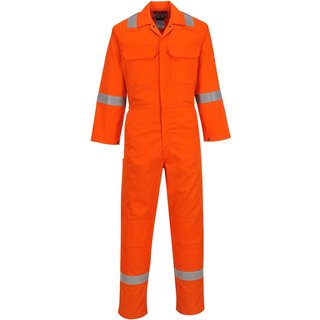 BizWeld Mens Iona Flame Resistant Coverall Orange S 32"