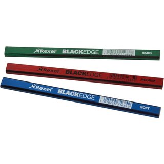 Blackedge Carpenter's Pencils - Assorted (Card 12) 34326