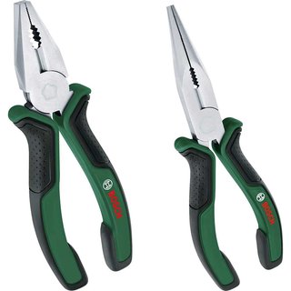 Bosch 2 Piece Combination and Long Nose Pliers Set