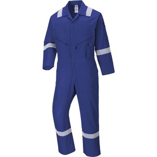 Portwest C814 Iona Cotton Coverall Royal Blue XL