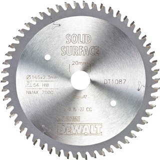 DeWalt Extreme Corian Saw Blades 165mm 54T 20mm