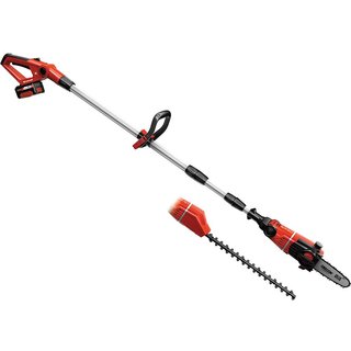 Einhell GE-HC 18 Li T 18v Cordless Telescopic Pole Pruner and Hedge Trimmer 2 x 2.5ah Li-ion Battery Charger