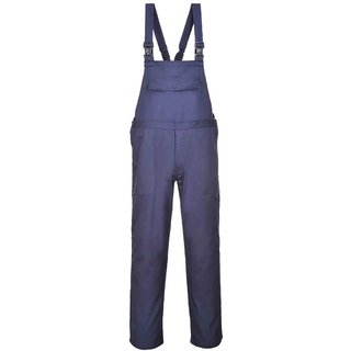 BizFlame Mens Pro Flame Resistant Bib and Brace Navy M