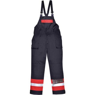 BizFlame Mens Flame Resistant Plus Bib and Brace Navy 2XL