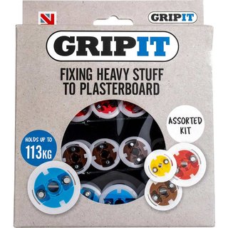 Gripit Plasterboard Fixings Assorted Kit, 32 Piece GPASSKIT