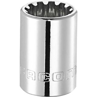 Facom 3/8" Drive Chrome Thin Wall Spline Socket 3/8" M16 27mm