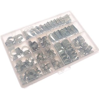 Jubilee 143 Piece Zinc Plated Hose Clip Assortment Set