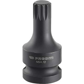 Facom 3/8" Drive Chrome Thin Wall Spline Socket 3/8" M12 27mm