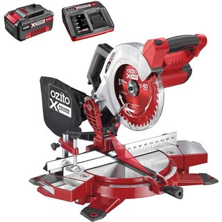 Ozito PXCMSS 18v Cordless Compound Mitre Saw 210mm 1 x 4ah Li-ion Battery Charger No Case