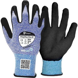 Polyco PEN Polyflex ECO N Durable Nitrile Coated Gloves L