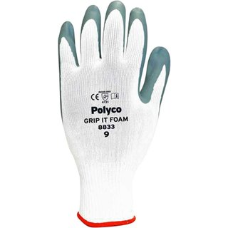 Polyco Grip It Foam Safety Nitrile Gloves L