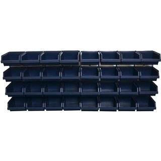 Raaco Bin Wall Panel with 32 Bins 139182