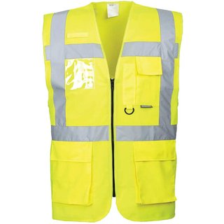 Portwest Berlin Hi Vis Executive Vest Yellow 3XL