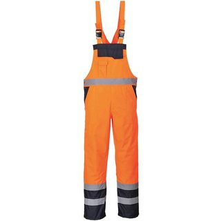 Oxford Weave 300D Class 2 Hi Vis Bib and Brace Orange 3XL