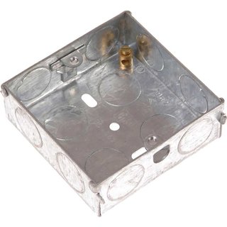 SMJ Single Socket Metal Back Box 25mm