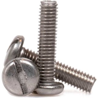 Sirius Pan Head Machine Screw Slotted A4 316 Stainless Steel M6 20mm Pack of 1