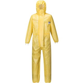 BizTex Microporous Type 3/4/5/6 Coverall Yellow XL 31"