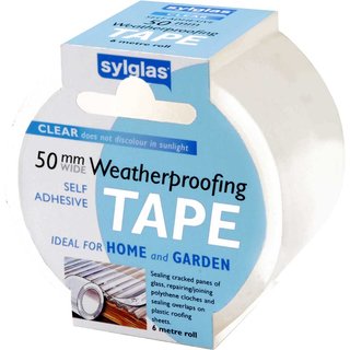 Sylglas Weather-Proofing Tape Clear 50mm x 6m 8620007 SYL100001571