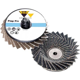 Sia 2824 Siamet Flapfix Quick Change Abrasives Discs 50mm 80g Pack of 1