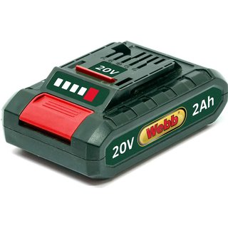 Webb WEV20B2 Genuine 20v Cordless Li-ion Battery 2ah for Eco and X Series 2ah