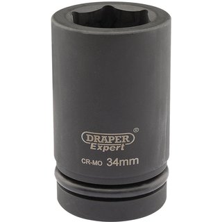 Draper Expert 1" Drive Deep Hexagon Impact Socket Metric 1" 29mm